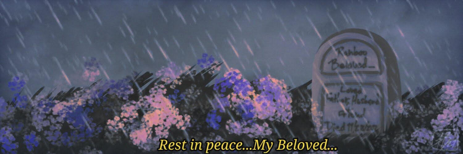 "Buried in a field of his favorite flowers"