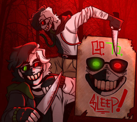 Boo the killer w/ @sarcasticmoths on twt